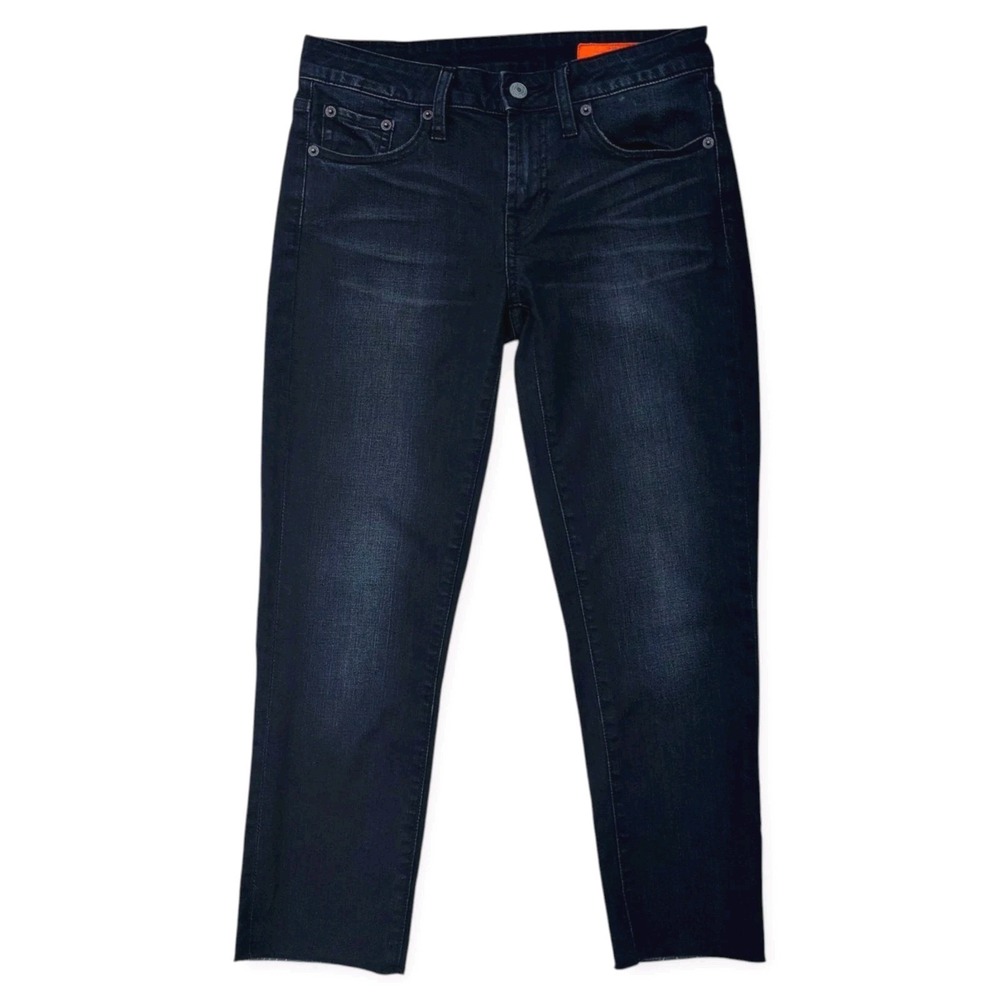 Jean Shop Lana Jeans Womens 26 Mid Rise Skinny Cropped Black Fade JW0012909P